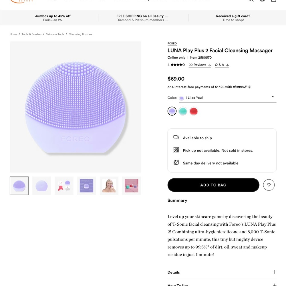 FOREO Luna play plus 2 facial clensing massager